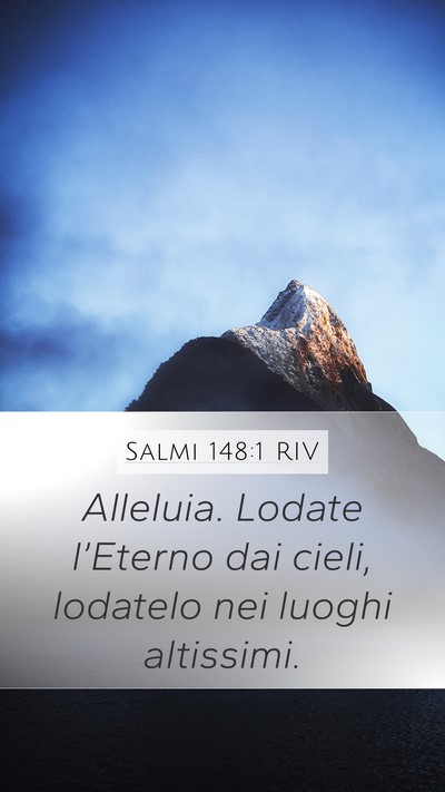 Salmi 148:1 RIV Bible Verse Image