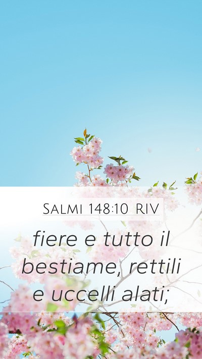 Salmi 148:10 RIV Bible Verse Image