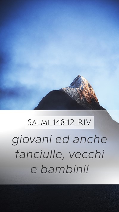 Salmi 148:12 RIV Bible Verse Image