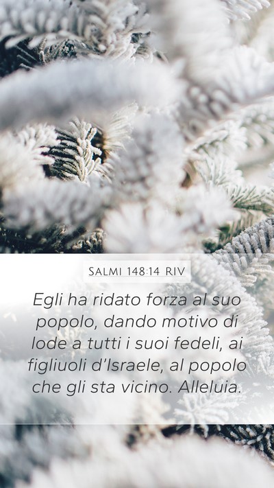 Salmi 148:14 RIV Bible Verse Image