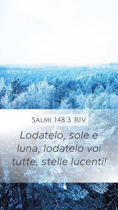 Salmi 148:3 RIV Bible Verse Image