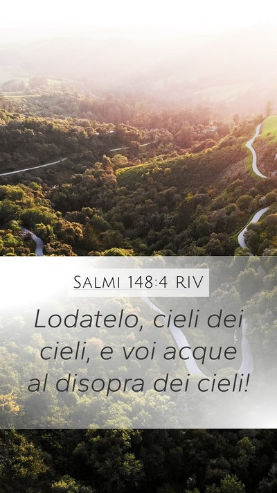 Salmi 148:4 RIV Bible Verse Image