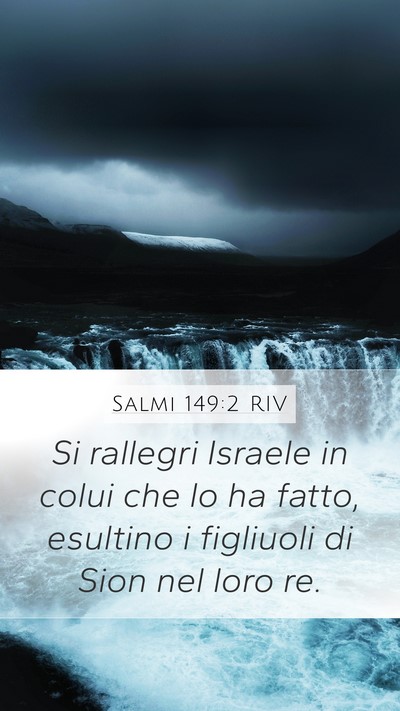 Salmi 149:2 RIV Bible Verse Image