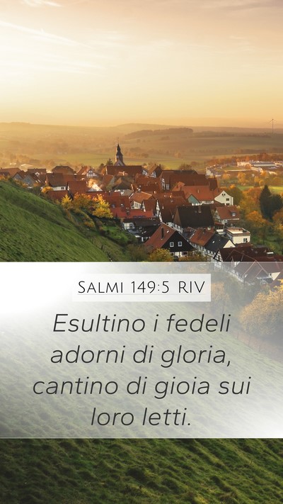 Salmi 149:5 RIV Bible Verse Image