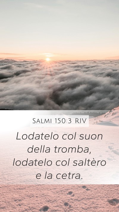 Salmi 150:3 RIV Bible Verse Image