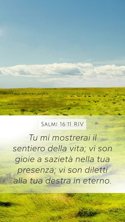 Salmi 16:11 RIV Bible Verse Image