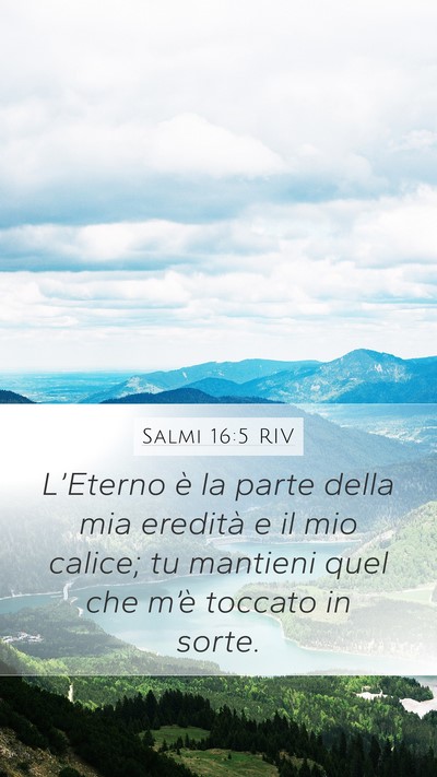 Salmi 16:5 RIV Bible Verse Image