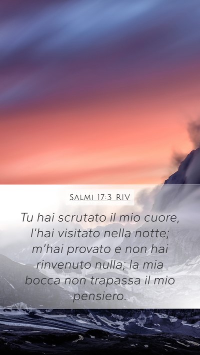 Salmi 17:3 RIV Bible Verse Image
