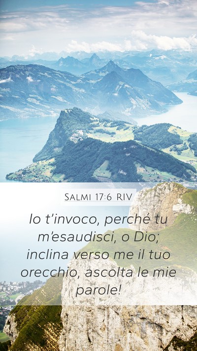 Salmi 17:6 RIV Bible Verse Image