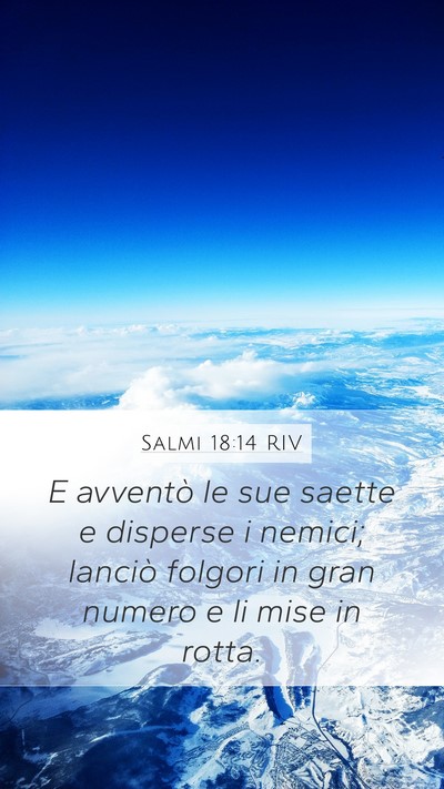 Salmi 18:14 RIV Bible Verse Image