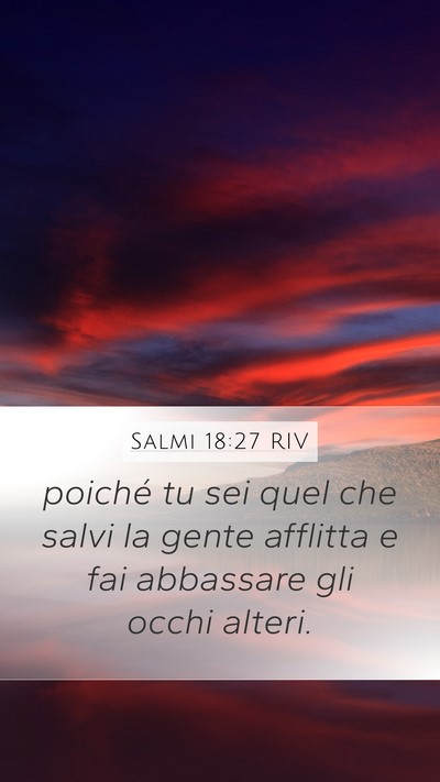 Salmi 18:27 RIV Bible Verse Image