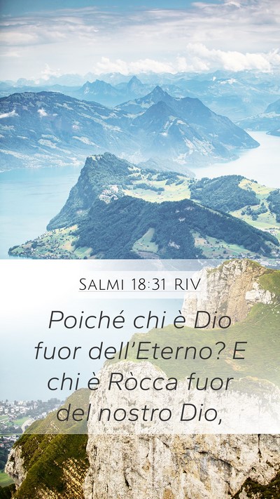 Salmi 18:31 RIV Bible Verse Image