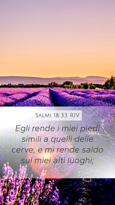 Salmi 18:33 RIV Bible Verse Image