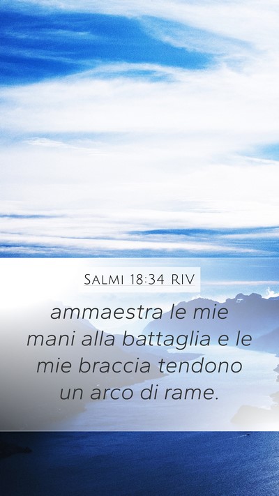 Salmi 18:34 RIV Bible Verse Image