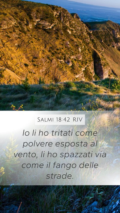 Salmi 18:42 RIV Bible Verse Image