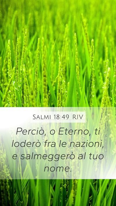 Salmi 18:49 RIV Bible Verse Image