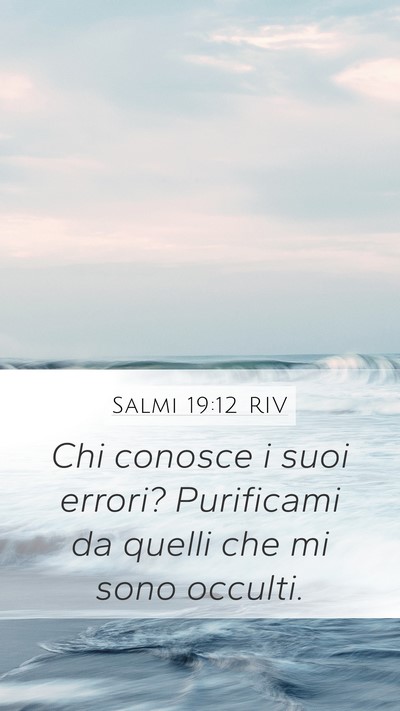 Salmi 19:12 RIV Bible Verse Image