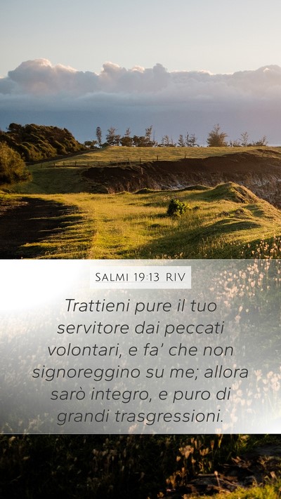 Salmi 19:13 RIV Bible Verse Image
