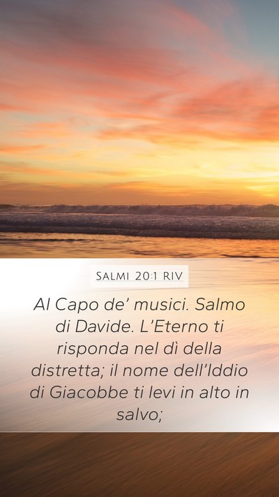 Salmi 20:1 RIV Bible Verse Image