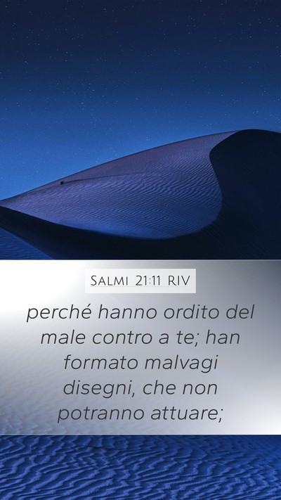Salmi 21:11 RIV Bible Verse Image