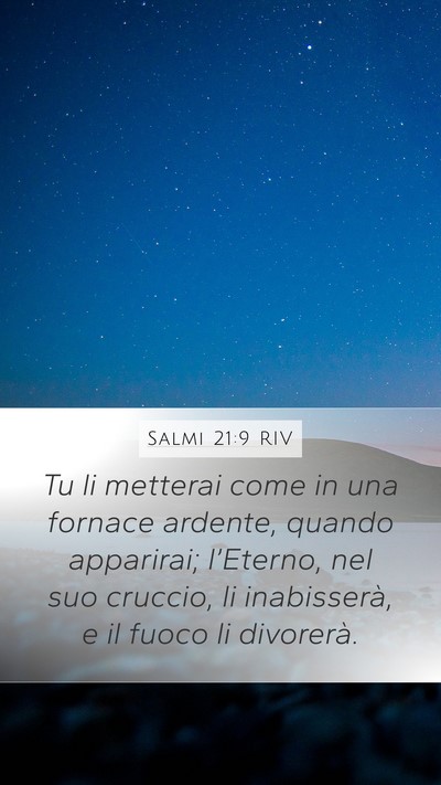 Salmi 21:9 RIV Bible Verse Image