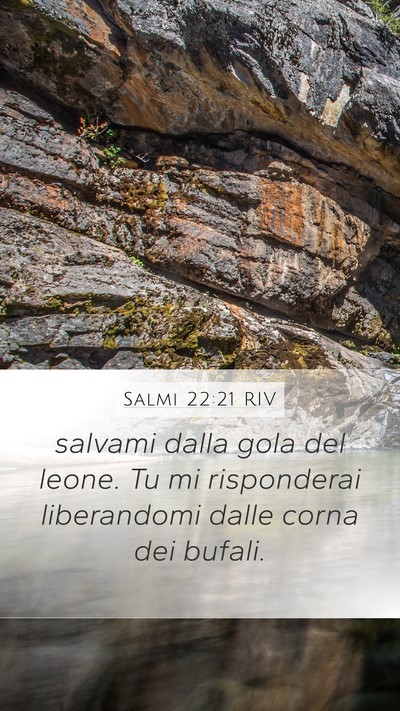 Salmi 22:21 RIV Bible Verse Image