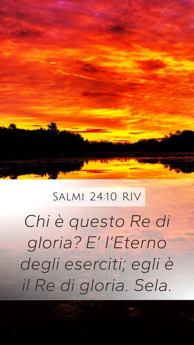 Salmi 24:10 RIV Mobile Phone Wallpaper - Chi è questo Re di gloria? E’ l’Eterno degli - Mobile Bible Verse Wallpaper