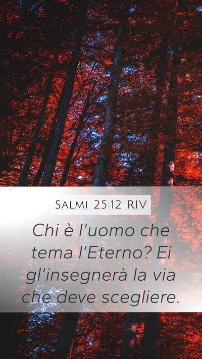 Salmi 25:12 RIV Bible Verse Image