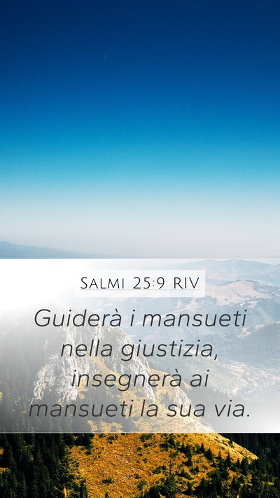 Salmi 25:9 RIV Bible Verse Image