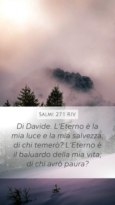 Salmi 27:1 RIV Bible Verse Image