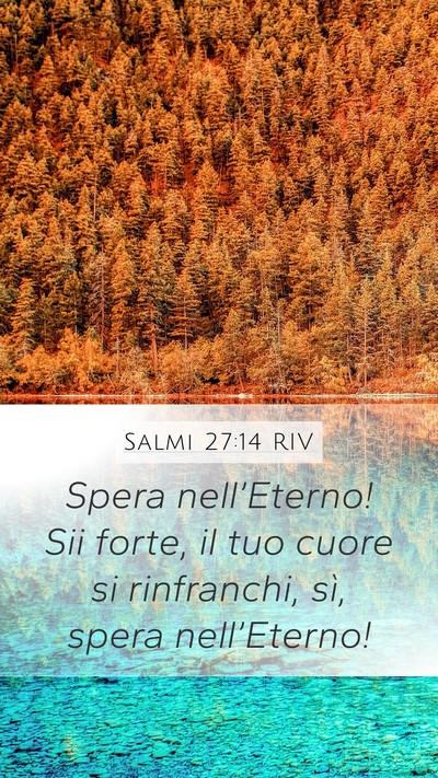 Salmi 27:14 RIV Bible Verse Image
