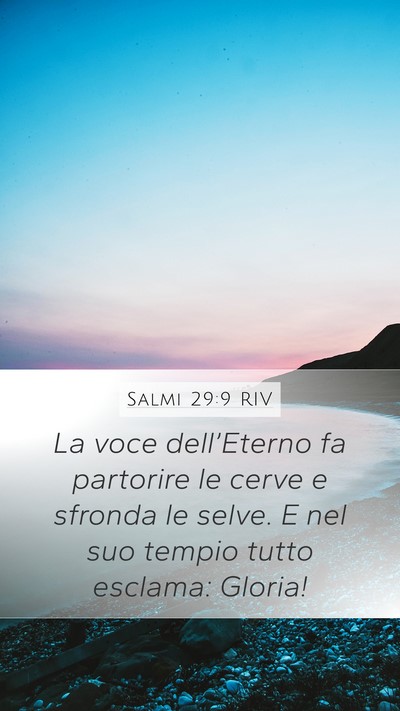 Salmi 29:9 RIV Bible Verse Image
