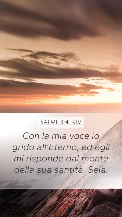 Salmi 3:4 RIV Bible Verse Image