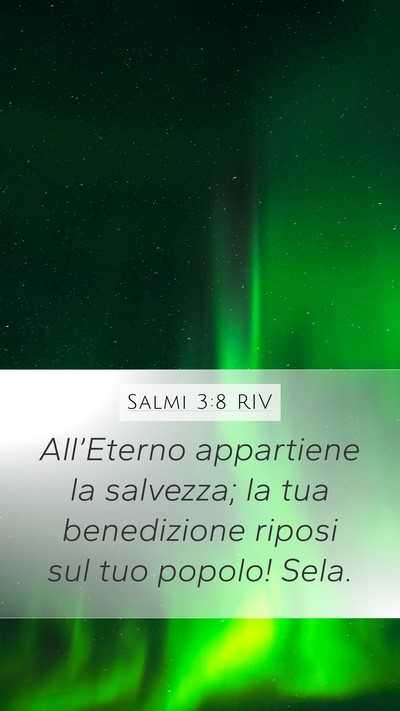 Salmi 3:8 RIV Bible Verse Image