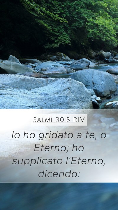 Salmi 30:8 RIV Bible Verse Image
