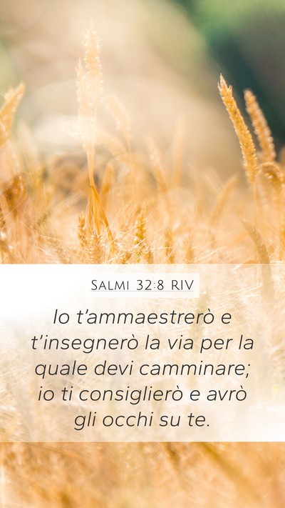Salmi 32:8 RIV Bible Verse Image
