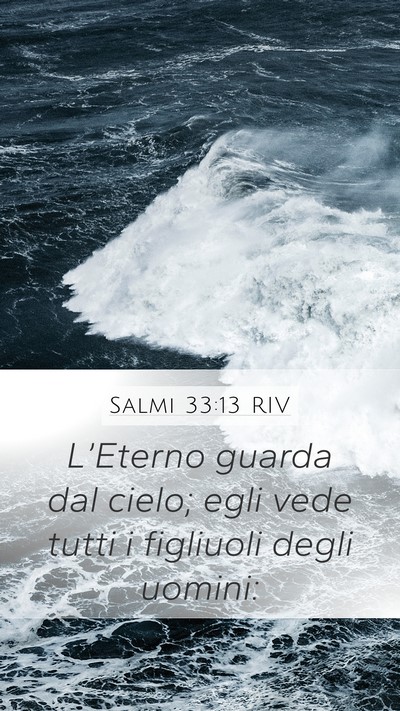 Salmi 33:13 RIV Bible Verse Image