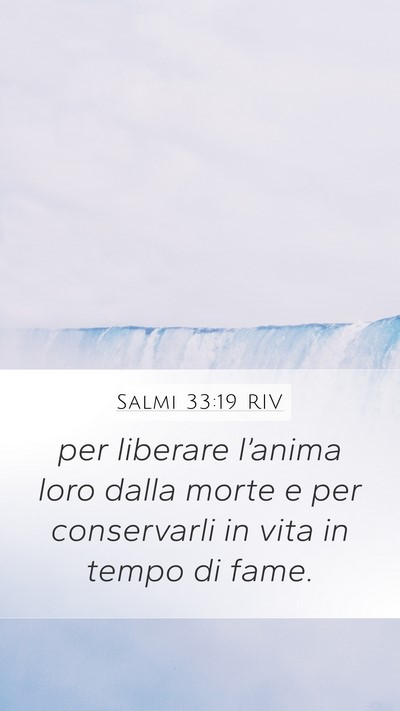 Salmi 33:19 RIV Bible Verse Image