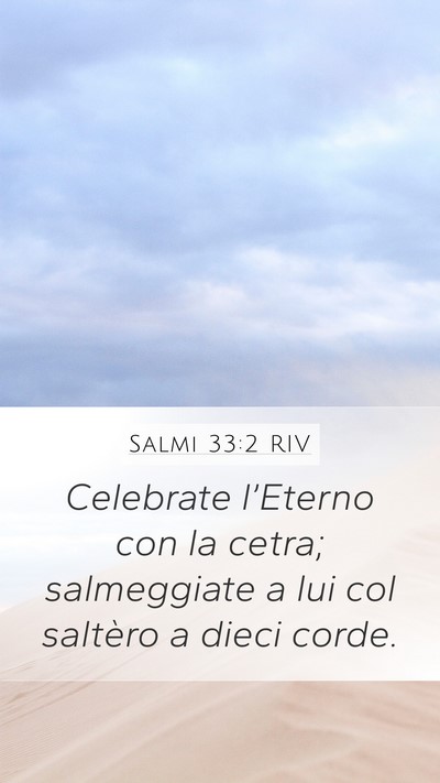 Salmi 33:2 RIV Bible Verse Image