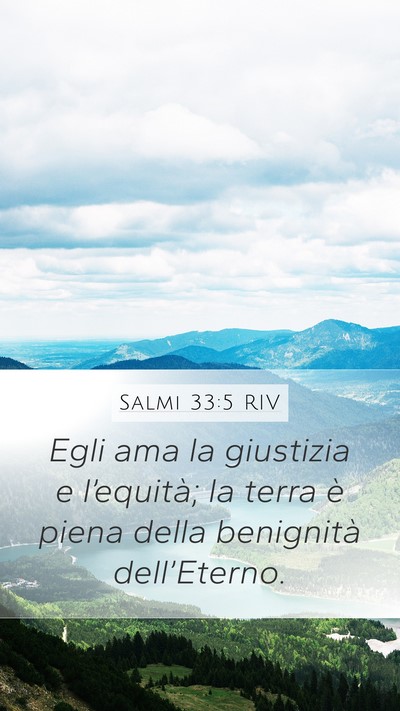 Salmi 33:5 RIV Bible Verse Image