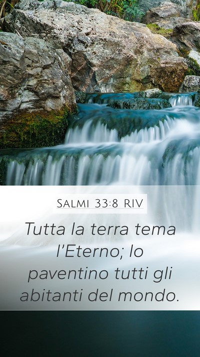 Salmi 33:8 RIV Bible Verse Image