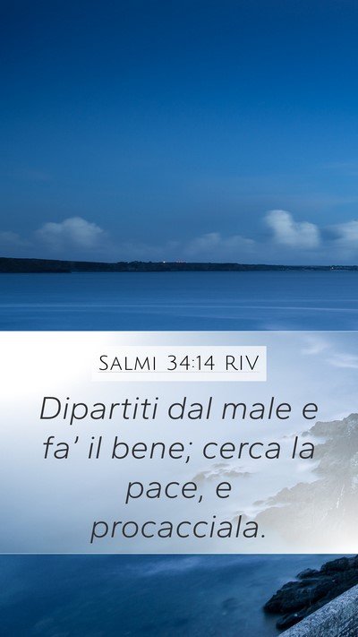 Salmi 34:14 RIV Bible Verse Image