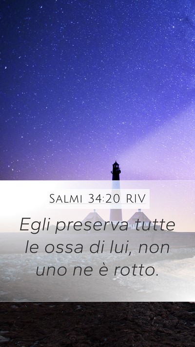 Salmi 34:20 RIV Bible Verse Image
