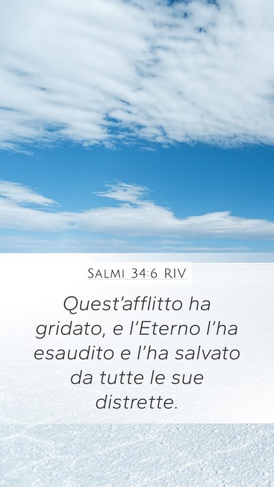 Salmi 34:6 RIV Bible Verse Image