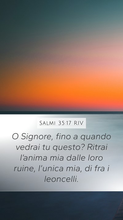 Salmi 35:17 RIV Bible Verse Image