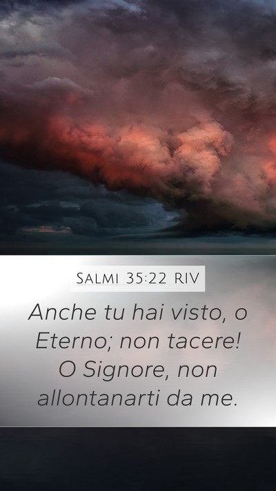 Salmi 35:22 RIV Bible Verse Image