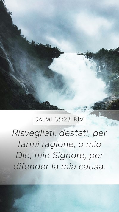 Salmi 35:23 RIV Bible Verse Image