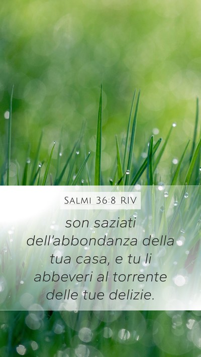 Salmi 36:8 RIV Bible Verse Image