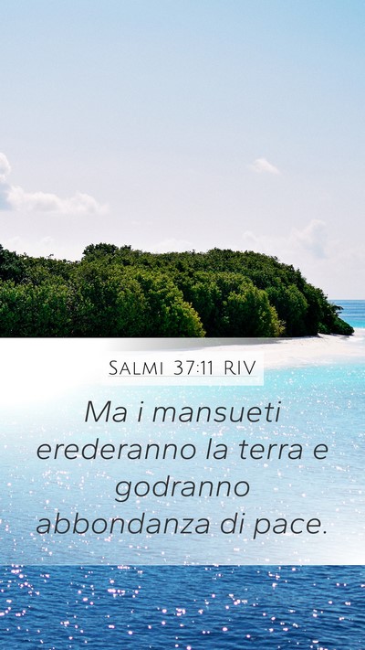 Salmi 37:11 RIV Bible Verse Image