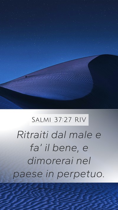 Salmi 37:27 RIV Bible Verse Image
